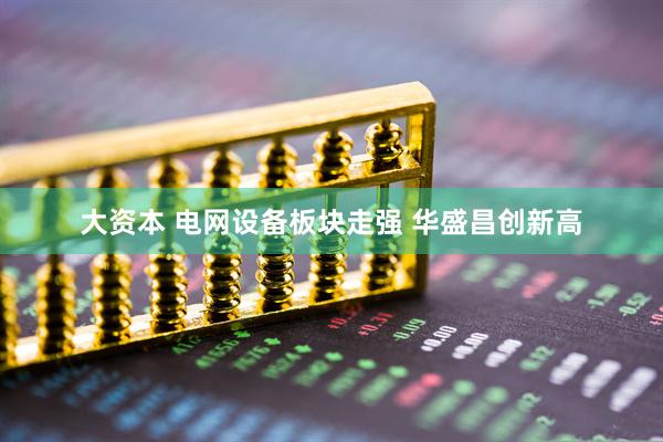 大资本 电网设备板块走强 华盛昌创新高